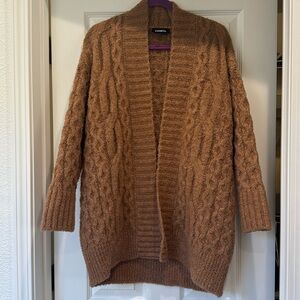 Express oversized sweater cardigan